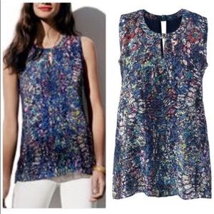 Cabi Stained Glass Blouse. Multi-colored. Size XL.